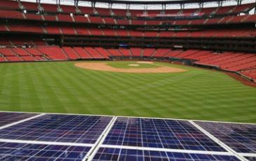 Source: Solar panels at Busch Baseball Stadium